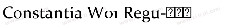 Constantia W01 Regu字体转换 Constantia W01 Regu字体转换